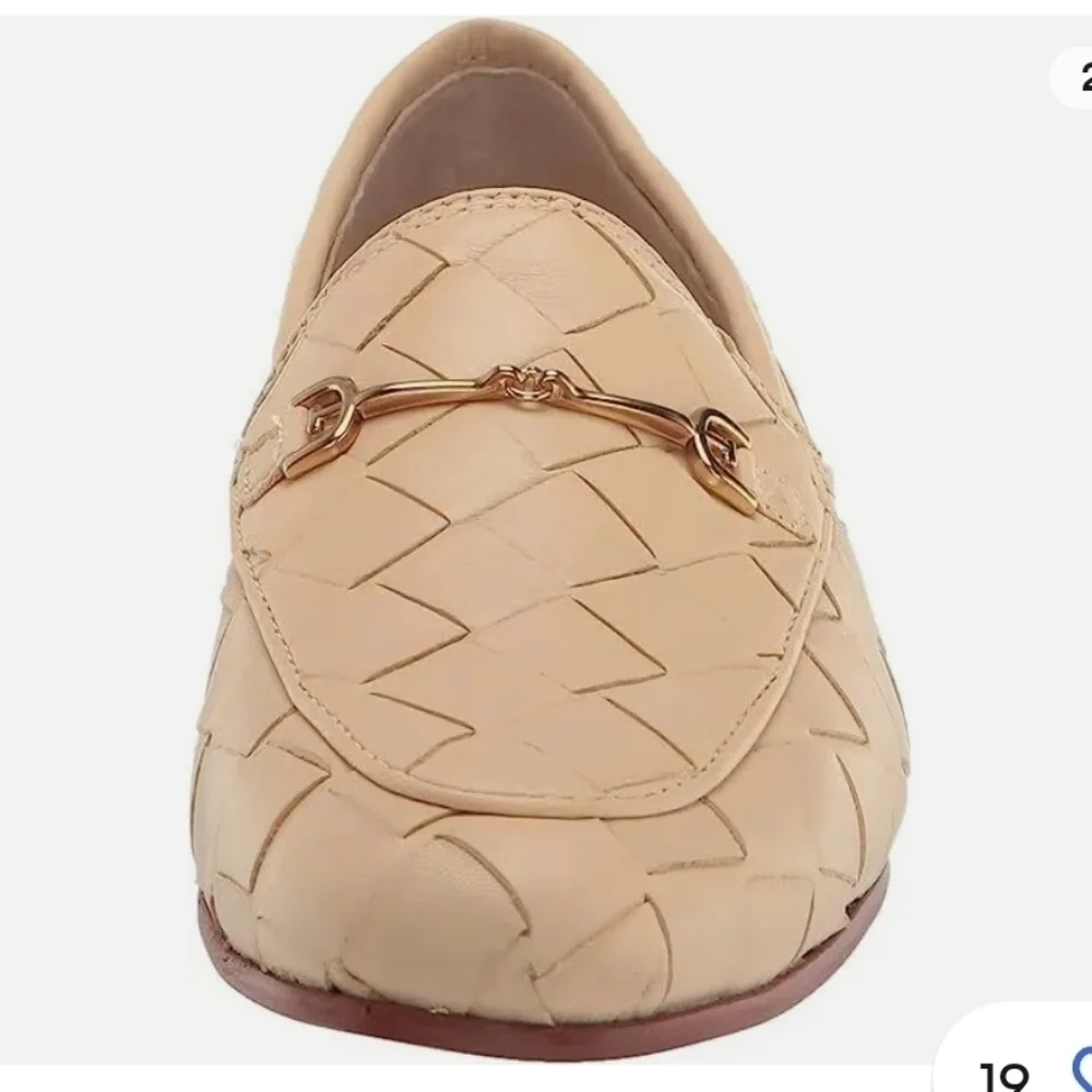 Sam Edelman Loraine Woven Loafer EGGSHELL Size 7.5